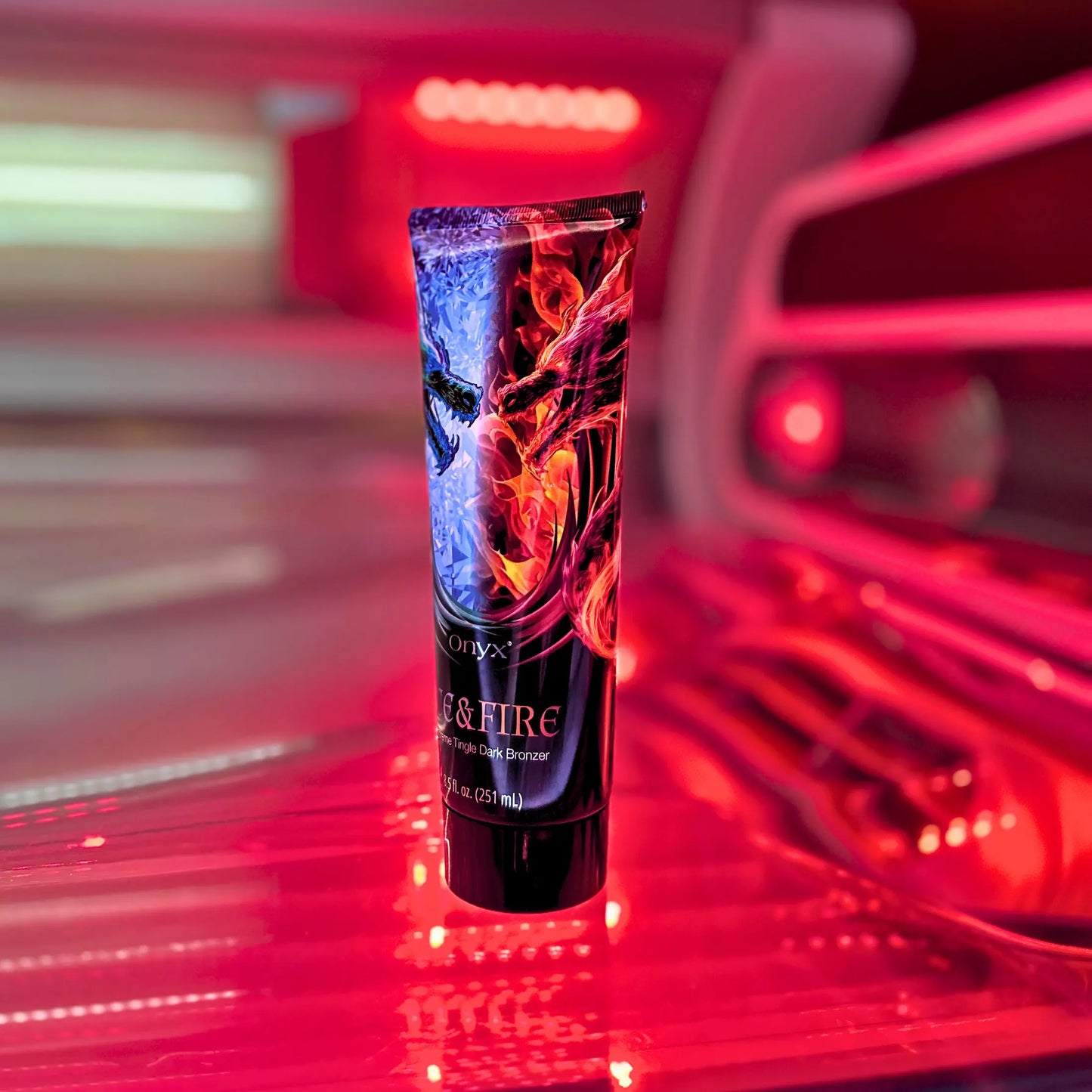 Onyx Ice & Fire Tingle Bronzer mit kühlendem und prickelndem Effekt zum Bräunen