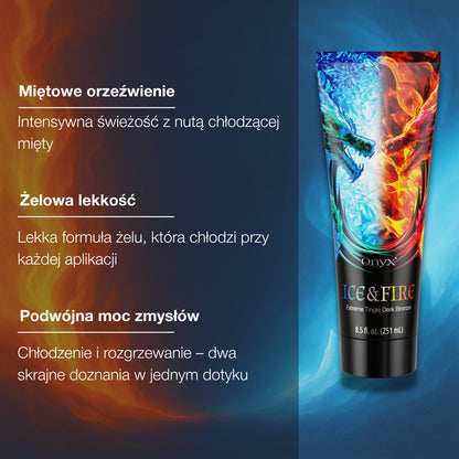 Onyx Ice &amp; Fire Tingle Bronzer mit kühlendem und prickelndem Effekt zum Bräunen