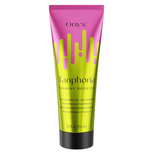 Onyx Tanphoria Bronzing Sonnenbank Creme als Produktaufnahme vor weißem Hintergrund